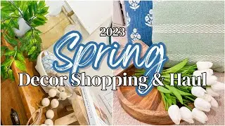 SPRING DECOR SHOPPING & HAUL! AT HOME, HOBBY LOBBY, ROSS & MORE! SPRING DECOR IDEAS