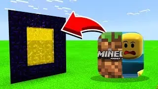 How To Make A Portal To Minecraft Vs Roblox in Minecaft Pocket Edition/MCPE