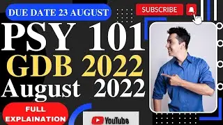 PSY101 GDB Solution 2022 / PSY101 GDB 2022 Solution / PSY 101 GDB solution spring 2022