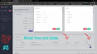 Add modal view and update form Laravel system