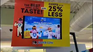 Screen Vision Aisle Sample - Super Cow - Sandals St. Lucia Promotion