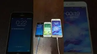 iPhone 5s on iOS 7 vs iPhone SE on iOS 10 vs iPhone 7 Plus on iOS 15 boot up test #shorts #iphone