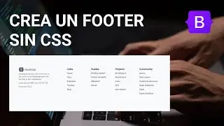 CREA UN FOOTER CON BOOTSRTAP | SIN CSS