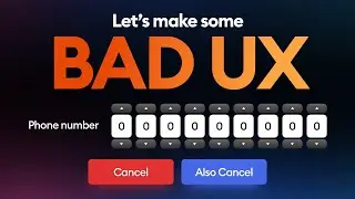 Let's make some BAD UX - anti tips and horrible form design