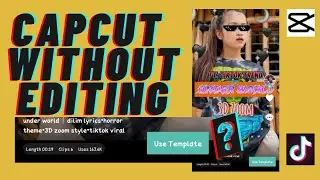 HOW TO USE CAPCUT WITHOUT EDITING | Capcut Template for tiktok videos | BuksTV