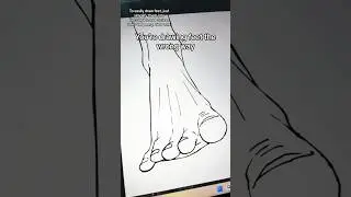 You’re drawing feet the wrong way 