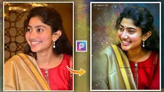 Digital oil painting photo editing in PicsArt // PicsArt smudge oil painting photo editing 2020