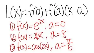 how to linearize a function at x=a , calculus 1 tutorial