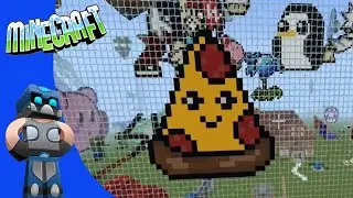 Pizza Pixel art Minecraft Tutorial / Como hacer una pizza Minecraft