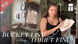 RARE THRIFT STORE FINDS! Vintage Home Decor Thrift Haul & Decorating with Them in our Historic Home!