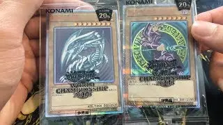 ULTRA LIMITED RARE PROMOS!! 2018 World Championship Blue Eyes White Dragon & Dark Magician Cards