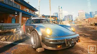 Cyberpunk 2077 ► Porsche 911 Turbo Free-Roam Night City Map Exploration in 4K Maxed-Out