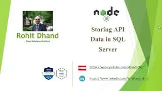 Nodejs Reading API and Inserting data into SQL Server