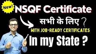 NSQF Certificate for Job by Training Centers 