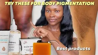 BODY PIGMENTATION ROUTINE | Products that work for body pigmentation | dark knees, dark underarm