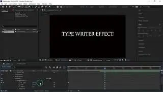 Typewriter Effect in After Effects | Text Animation | After Effects Tutorial