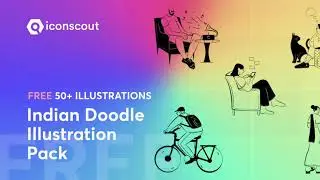 Free Illustrations - Indian Doodle library | Royalty-free | Vector | Figma | Adobe XD