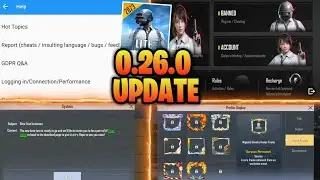 Pubg lite New Changes in 0.26.0 update 😍 New Frame/ New Customer service/ New Update