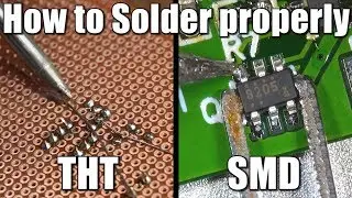 How to Solder properly || Through-hole (THT) & Surface-mount (SMD)