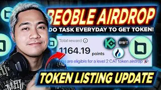 Beoble Free Airdrop Update $BBL Listing on KUCOIN, HOUBI & BYBIT | How to Earn Free Crypto