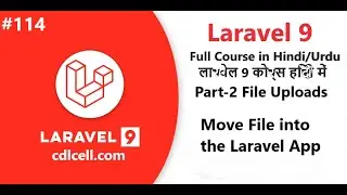 (114) Part-2 File Uploads | Move Image into Laravel Project | Web development in Laravel