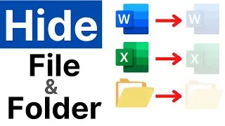 How to hide files and folders in computer | How to show hidden files and folders in windows 