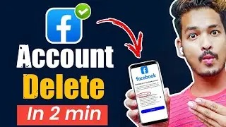 Facebook Account Delete Kaise Kare | How To Delete Facebook Account Permanently | fb id delete 2024