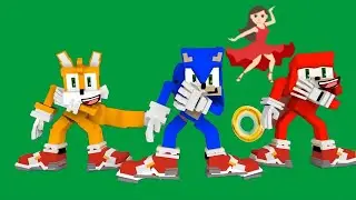 Sonic Game Character Dance GREEN SCREEN