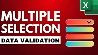 How to Create A MULTI-SELECT Drop-Down List in Excel!