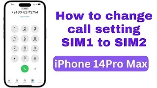 Apple iPhone Call setting SIM1 and SIM2 | Default call primary and secondary