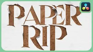 Master This Easy Paper Rip Transition | DaVinci Resolve |