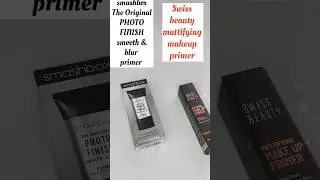 Which primer is best | Smashbox Photo Finish Primer VS swiss beauty mattifying makeup primer 