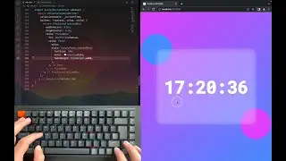 Flutter Tutorial - Glassmorphism Clock Flutter - No Talking