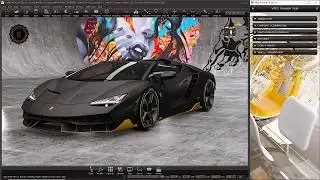 Lamborghini Centenario Car Configurator // Autodesk Vred//--Real Time