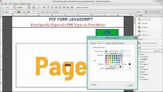 PDF Form Script to print specific pages via print button