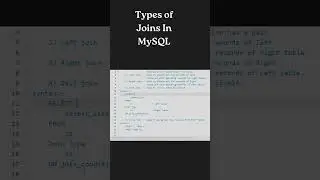 Types of joins in MySQL | 