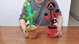 Dancing Squid Game Plush Toy Review 2021 - Talking, Singing and Dancing Cactus