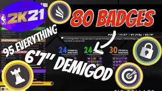 *80 BADGE UPGRADES* DEMIGOD NBA 2K21 NEXT GEN POINT FORWARD BUILD Two Way Sharp Slasher Playmaker OP