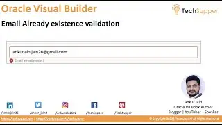 Email Already existence validation in Oracle Visual Builder