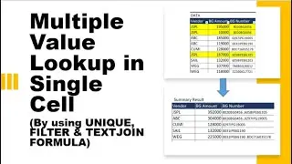 Multiple Value Lookup in Single Cell | Very simple after 365 formulas