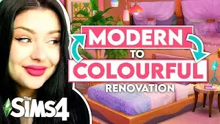 Modern to COLOURFUL Renovation in The Sims 4 // Sims 4 Reno Build Challenge