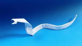 How to make a paper snake. Origami Snake