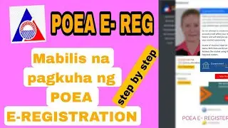 September 23, 2022  Paano kumuha ng E-registration.(POEA E-REGISTRATION)