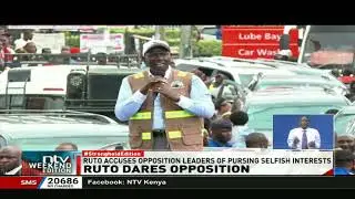 Ruto dares the opposition ahead of their planned protest