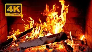 🔥 Cozy 4K Fireplace Ambience: 12 Hours of Relaxing Crackling Fire Sounds