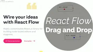 React flow tutorials-4 | Drag n Drop Node | React Flow | React Tutorial