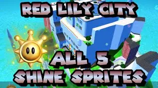 All Shine Sprites in Red Lily City | Super Mario Eclipse