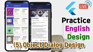 [ Flutter Live Coding ] Practicing English Exam - (5) Object Dialog Design