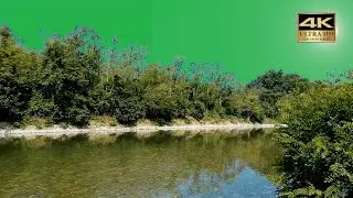 4k river green screen video