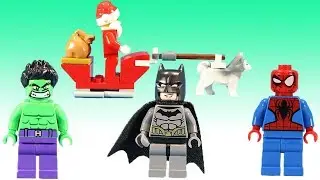 Funny Christmas Stories with LEGO Santa, Batman, Hulk, Spiderman, Thor, Loki & More!